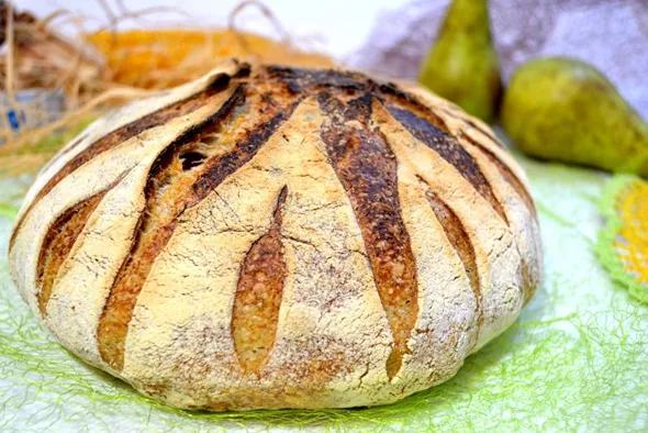 Mešani pirin kruh s kislim testom