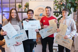 Zmagovalci izbora Naj Fala kruh 2025