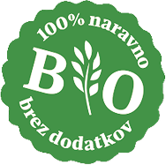 100% naravno, brez dodatkov